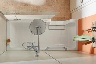 Die DuschWanne HSK Dobla aus der Vogelperspektive