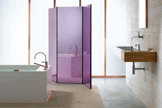 MEM von Dornbracht in roségold als Dusch- und Waschbeckenarmatur