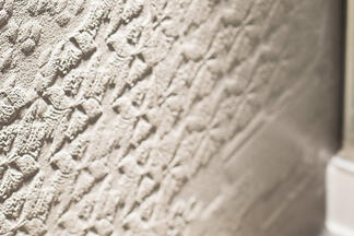 Strukturputz im Badezimmer