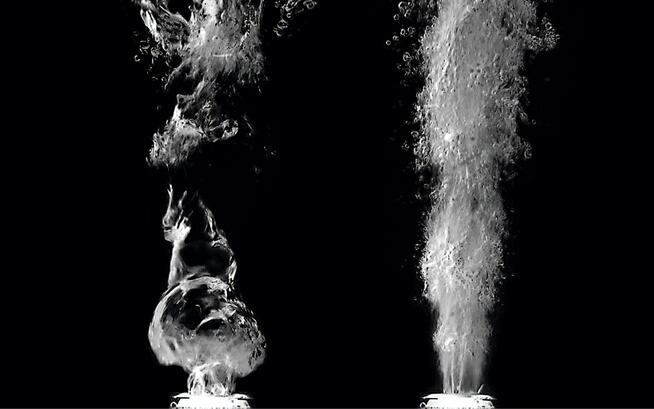 Whirldüsen mit Luft oder Wasser