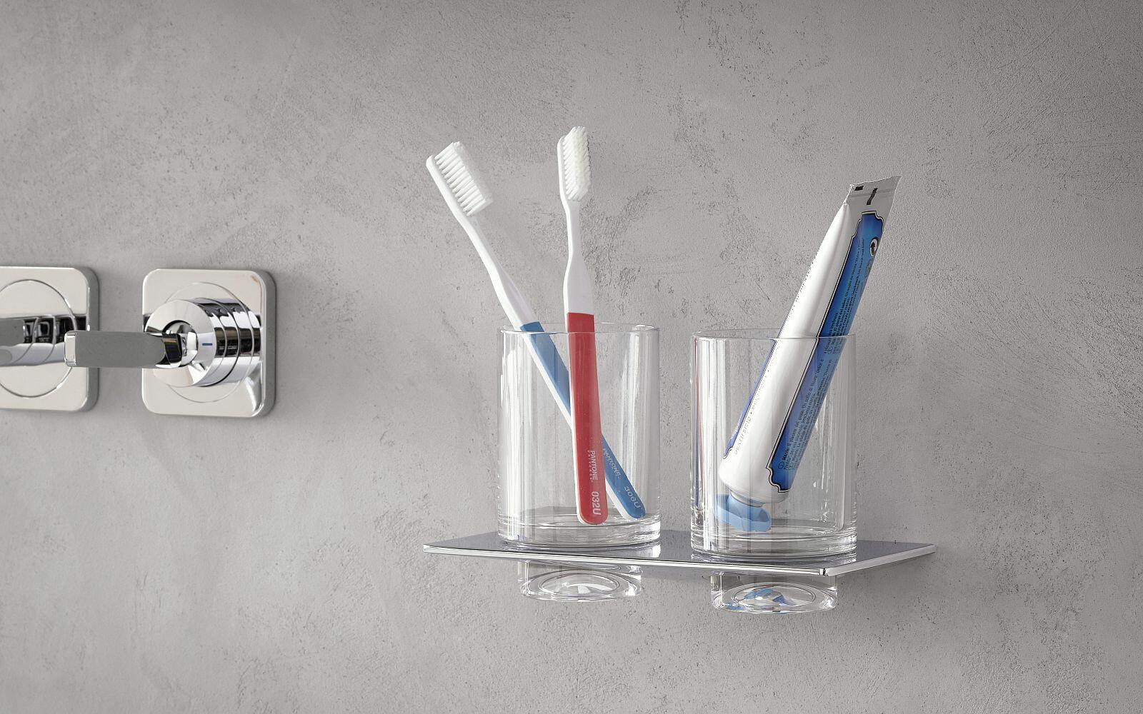 Mundspülgläser der Serie art von Emco 