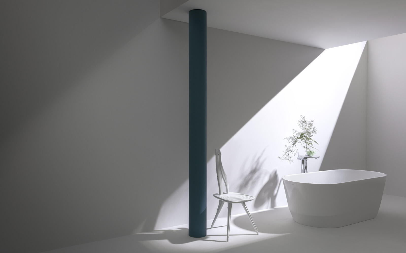 freistehende Badewanne aus Marbond aus der Serie Pro