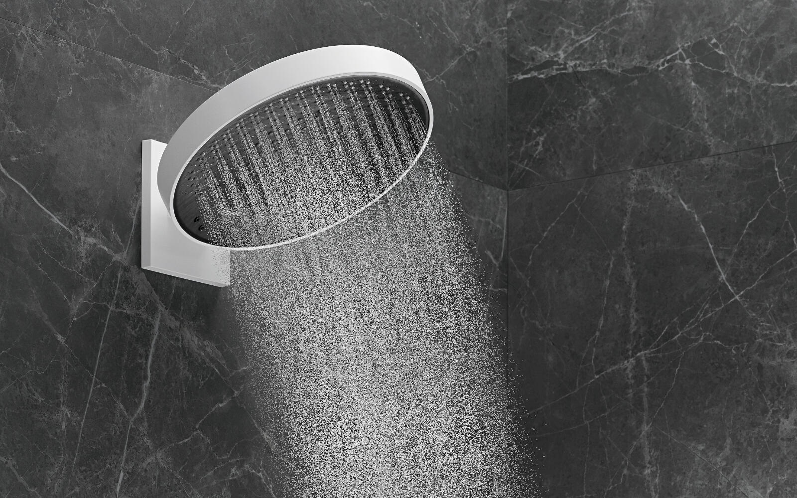 Kopfbrause von Hansgrohe mit der Einstellung Powderrain