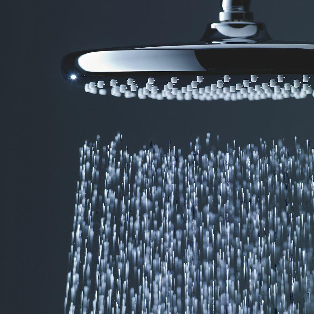 Runder Duschkopf Tempesta 250 mit Regenfunktion