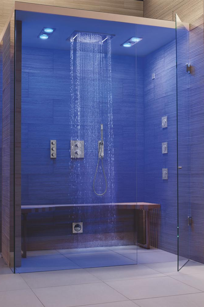 Dampfdusche F-Digital Deluxe blau